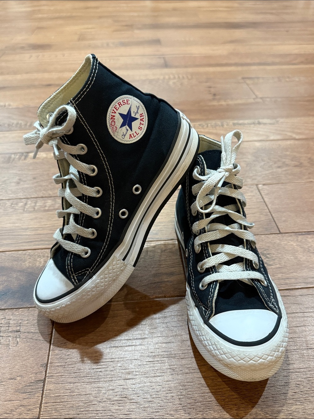 Chuck Taylor All Star Lift EVA Platform Girls Black Canvas Sneaker - Size 2